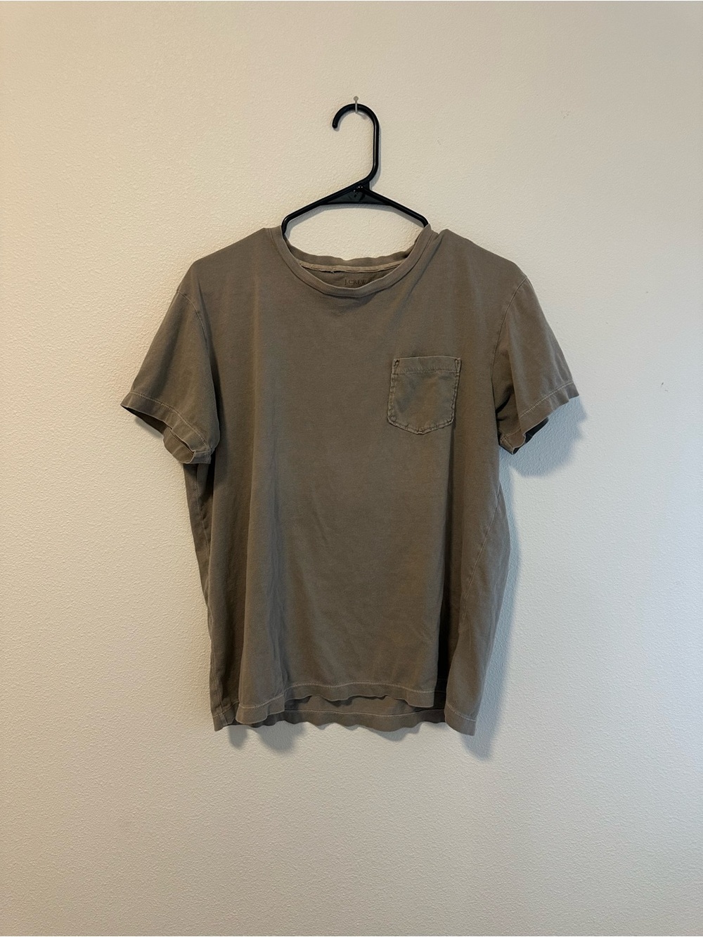 J. Crew Men’s Short-Sleeve Pocket Tee - Olive Brown 100% Cotton